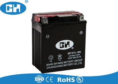 Black Dry Cell Motorcycle Battery , Motorcycle / Scooter Dry Lead Acid Battery